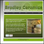 Screen shot of the Bradley Ceramics website.