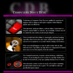 Screen shot of the Computers Dont Byte website.