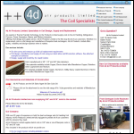 Screen shot of the 4d Air Products Ltd website.