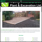 Screen shot of the Tony Hudson Plant Hire Ltd website.