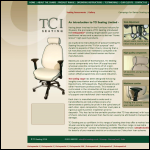 Screen shot of the Tci Seating website.