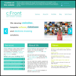 Screen shot of the Cfront Software Ltd website.