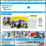 Screen shot of the Harrison Hire & Sales website.