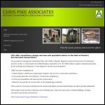 Screen shot of the Chris Pike Associates website.