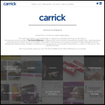 Screen shot of the Carrick Creative website.