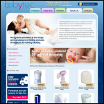 Screen shot of the Babytec International Products Ltd website.