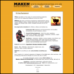 Screen shot of the Maken Marine & Industrial website.