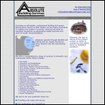 Screen shot of the Absolute Building Services website.