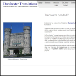 Screen shot of the Dorchester Translations website.