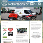Screen shot of the Robertsons of Tain Ltd website.