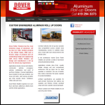Screen shot of the Dover Roller Shutters Ltd website.