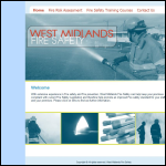 Screen shot of the West Midlands Fire Safety website.