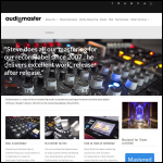 Screen shot of the Audiomaster website.