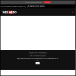 Screen shot of the WebWeDo website.