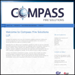 Screen shot of the Compass Fire Solutions LLP website.