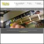 Screen shot of the Vogal Industrial Installations website.