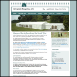 Screen shot of the Andrews Marquees website.