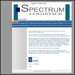 Screen shot of the Spectrum Logistics Ltd website.