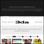 Screen shot of the 3da Ltd website.