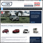 Screen shot of the J W Rigby Car & Commercial website.