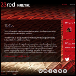 Screen shot of the 23 Red website.