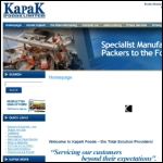 Screen shot of the Kapak Foods Ltd website.
