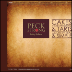 Screen shot of the Peck and Strong website.