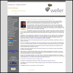 Screen shot of the Weller Associates website.
