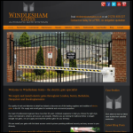 Screen shot of the Windlesham Gates website.