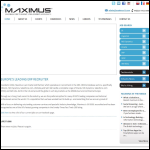 Screen shot of the Maximus It Ltd website.