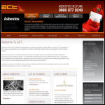 Screen shot of the Asbestos Control & Treatment Ltd website.
