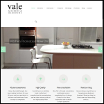 Screen shot of the Vale Kitchens and Bedrooms website.