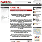 Screen shot of the Partell Ltd website.