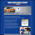 Screen shot of the Ashby Road Service Station website.