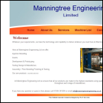 Screen shot of the Manningtree Engineering Ltd website.