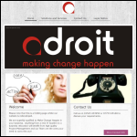 Screen shot of the Adroit Management Group website.