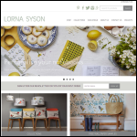 Screen shot of the Lorna Syson Textiles website.