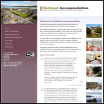 Screen shot of the Shetland Accommodation website.