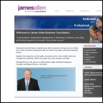 Screen shot of the James Allen Consultancy Ltd website.