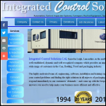 Screen shot of the Integrated Control Solutions Ltd website.