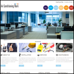 Screen shot of the Air Conditioning Work website.