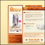 Screen shot of the Shiny Cleaning Centre website.