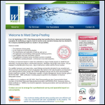 Screen shot of the Ward Damp Proofing Ltd website.