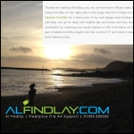 Screen shot of the Alfindlay.com website.