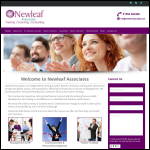 Screen shot of the Newleaf Associates website.