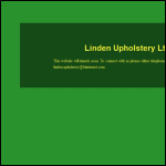 Screen shot of the Linden Upholstery Ltd website.