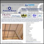 Screen shot of the Assure Build Ltd website.