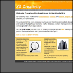 Screen shot of the Xs Creativity Ltd website.