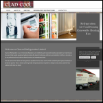 Screen shot of the Clancool Refrigeration Ltd website.