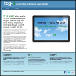 Screen shot of the Tcg - It Ltd website.